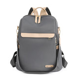 Casual Women Backpack Oxford Solid Backpack for Girls Lightness Japanese Anti-th