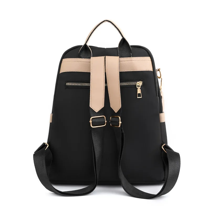 Casual Women Backpack Oxford Solid Backpack for Girls Lightness Japanese Anti-th