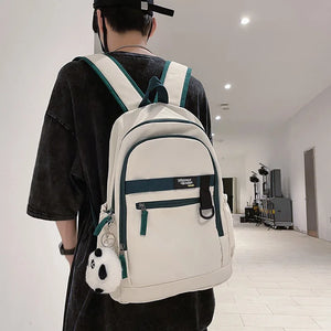 Contrast Backpacks for Teenage Girls College Students