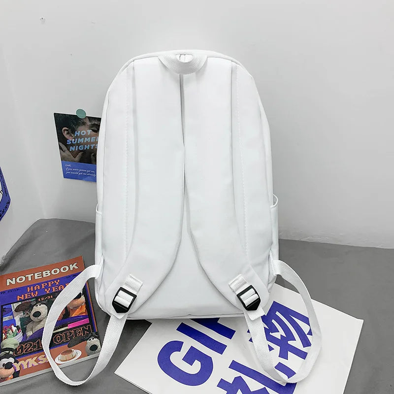 Nylon Schoolbags Large Capacity Unisex Backpacks