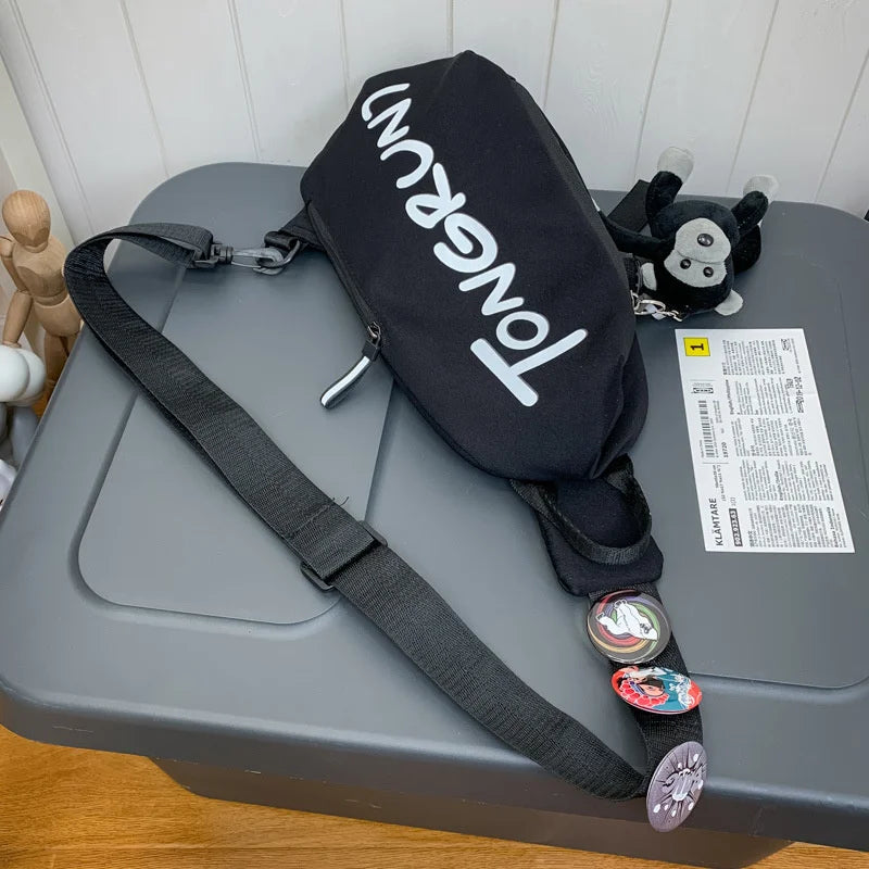 Waterproof Nylon Shoulder Bag Crossbody Travel Chest Bag