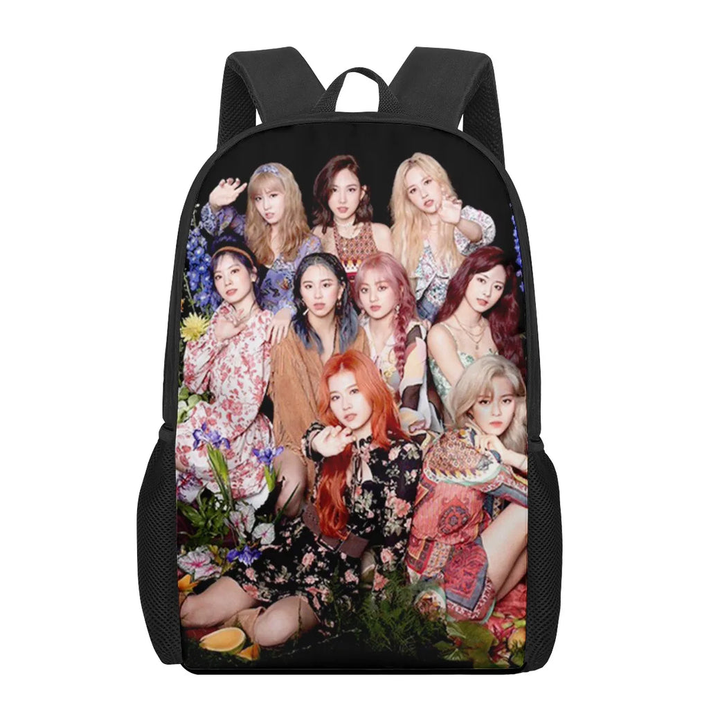 TWICE Children School Bag for Toddler Printing Kid's Backpack Schoolbag