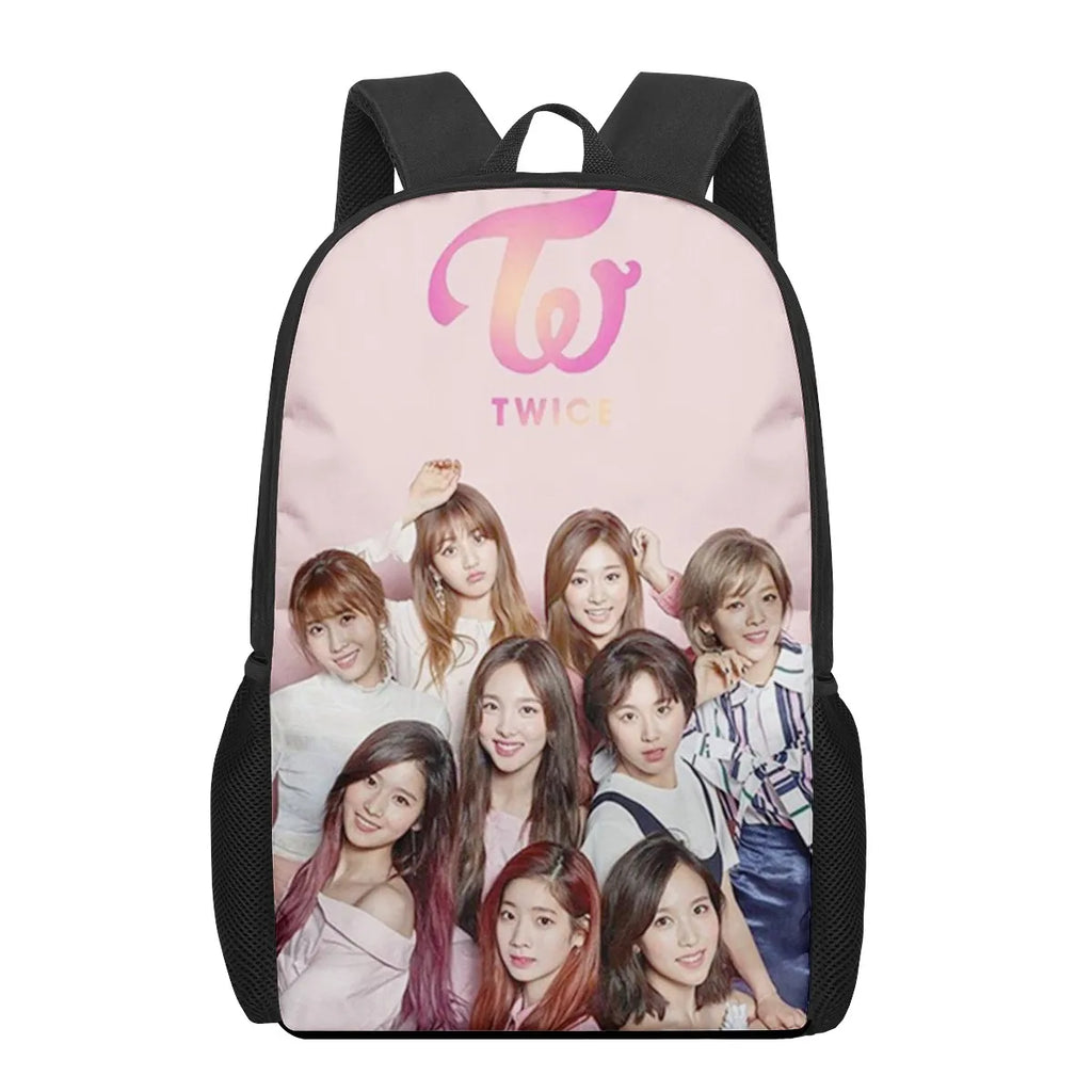 TWICE Children School Bag for Toddler Printing Kid's Backpack Schoolbag