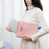 Cartoon Plush Tablet Protect Pouch Bag Case Sleeve Laptop Cover Pocket