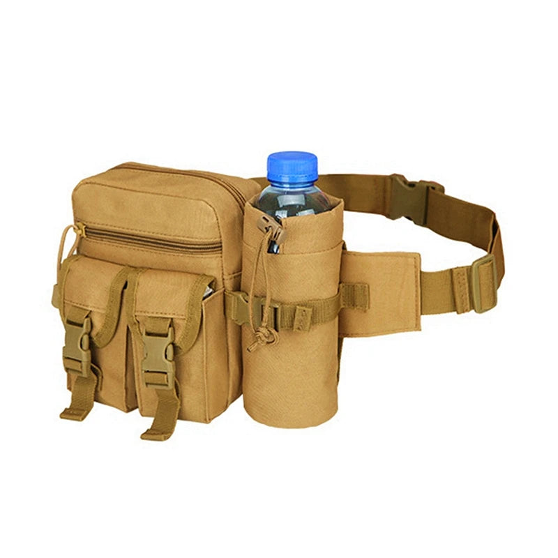 Tactical Men Fanny Pack Outdoor Water Bottle Phone Belt Bags