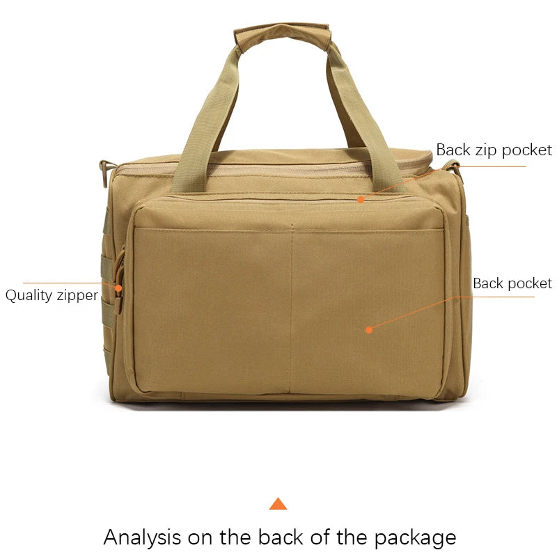 Tactical Training Bag Molle System 600D Waterproof Gun Shooting Range