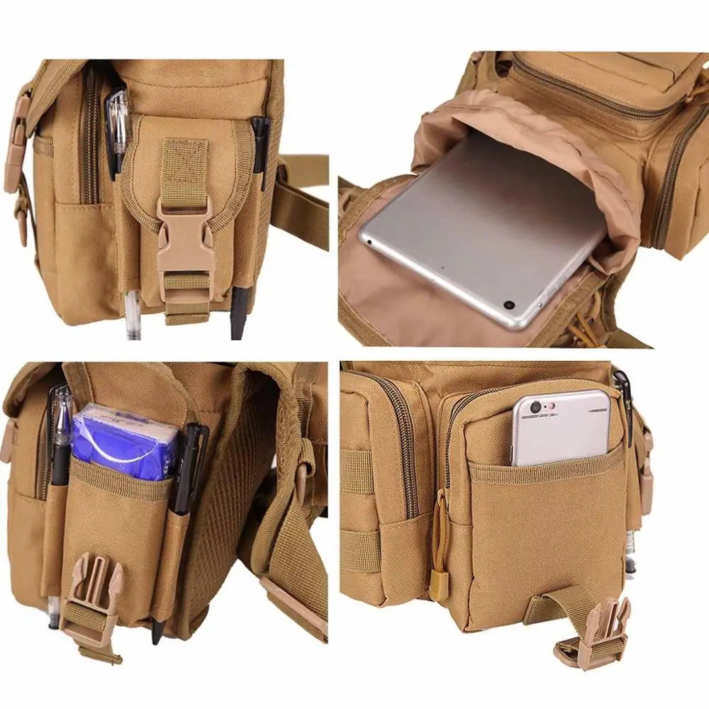 Tactical Waist Bag Drop Leg Bags Tool Camping Hiking Military Shoulder