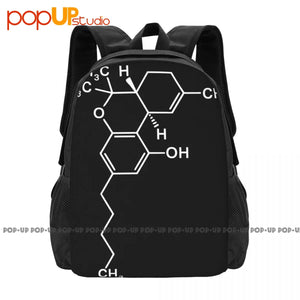 Thc Tetrahydrocannabinol Molecule Backpack