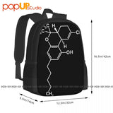 Thc Tetrahydrocannabinol Molecule Backpack