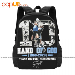 The Hand Of God Number 10 Maradona Thank You For The Memories Backpack