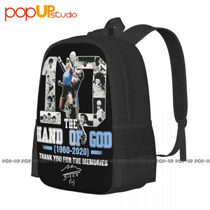 The Hand Of God Number 10 Maradona Thank You For The Memories Backpack