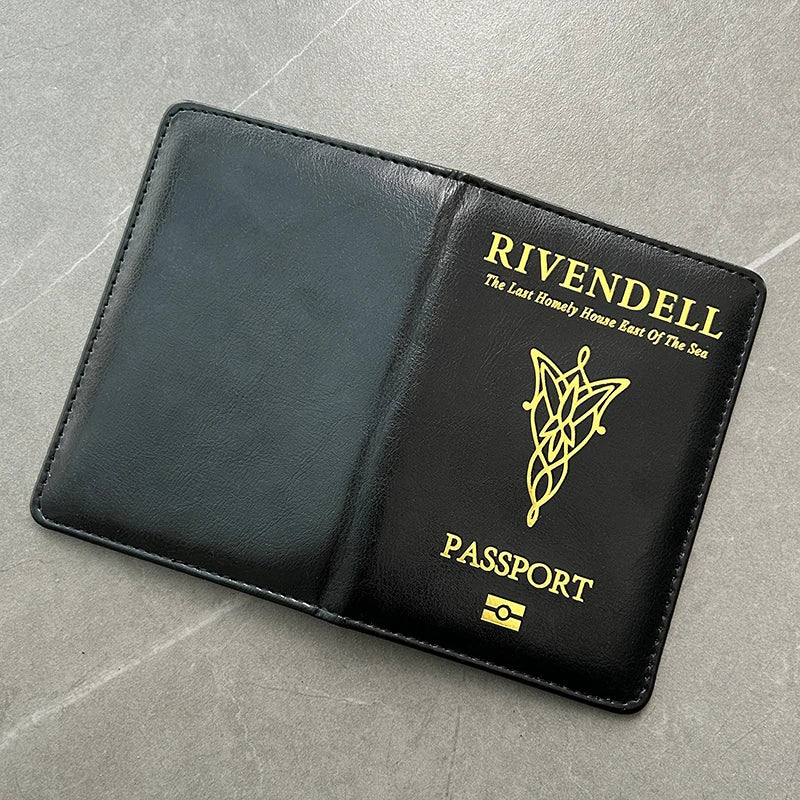 LOTR Rivendell Passport Cover Movie Travel Holder