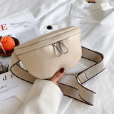 Semicircle Saddle Crossbody Bag PU Leather Shoulder Handbags