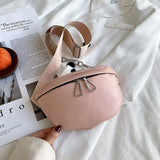 Semicircle Saddle Crossbody Bag PU Leather Shoulder Handbags