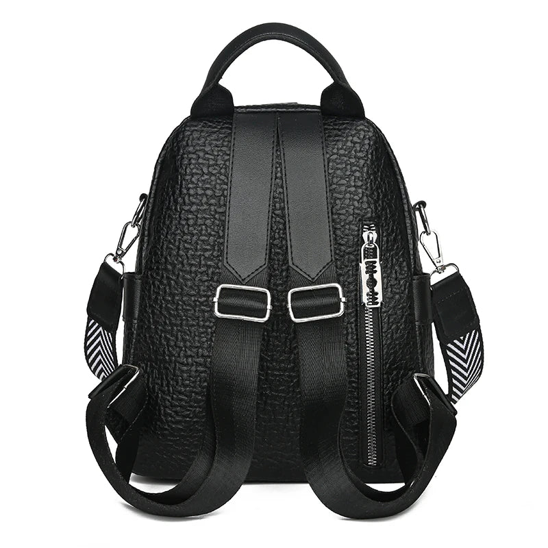 Large PU Leather Backpack for Women - Travel and School