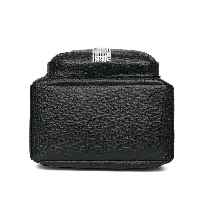 Large PU Leather Backpack for Women - Travel and School