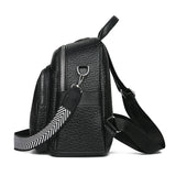 Large PU Leather Backpack for Women - Travel and School