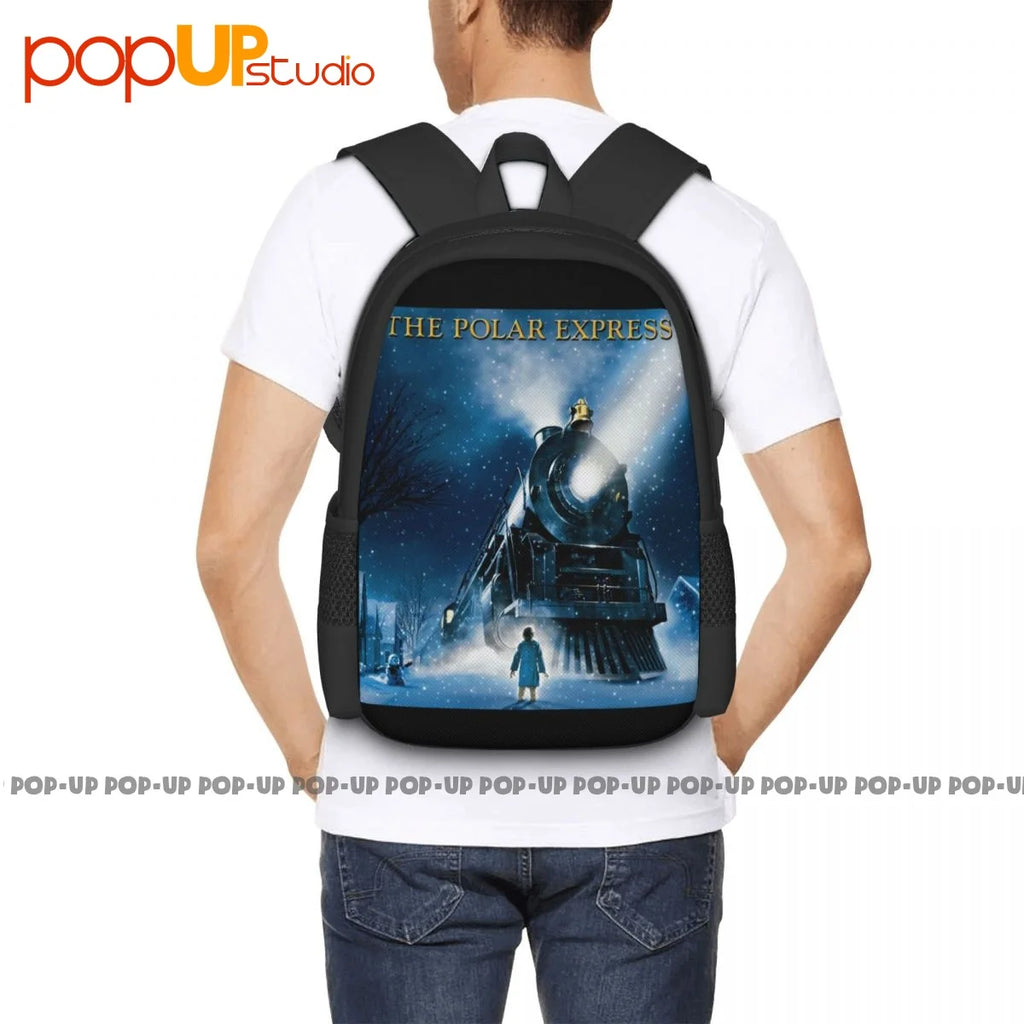 Polar Express Movie Train Backpack Large Capacity Portable Style
