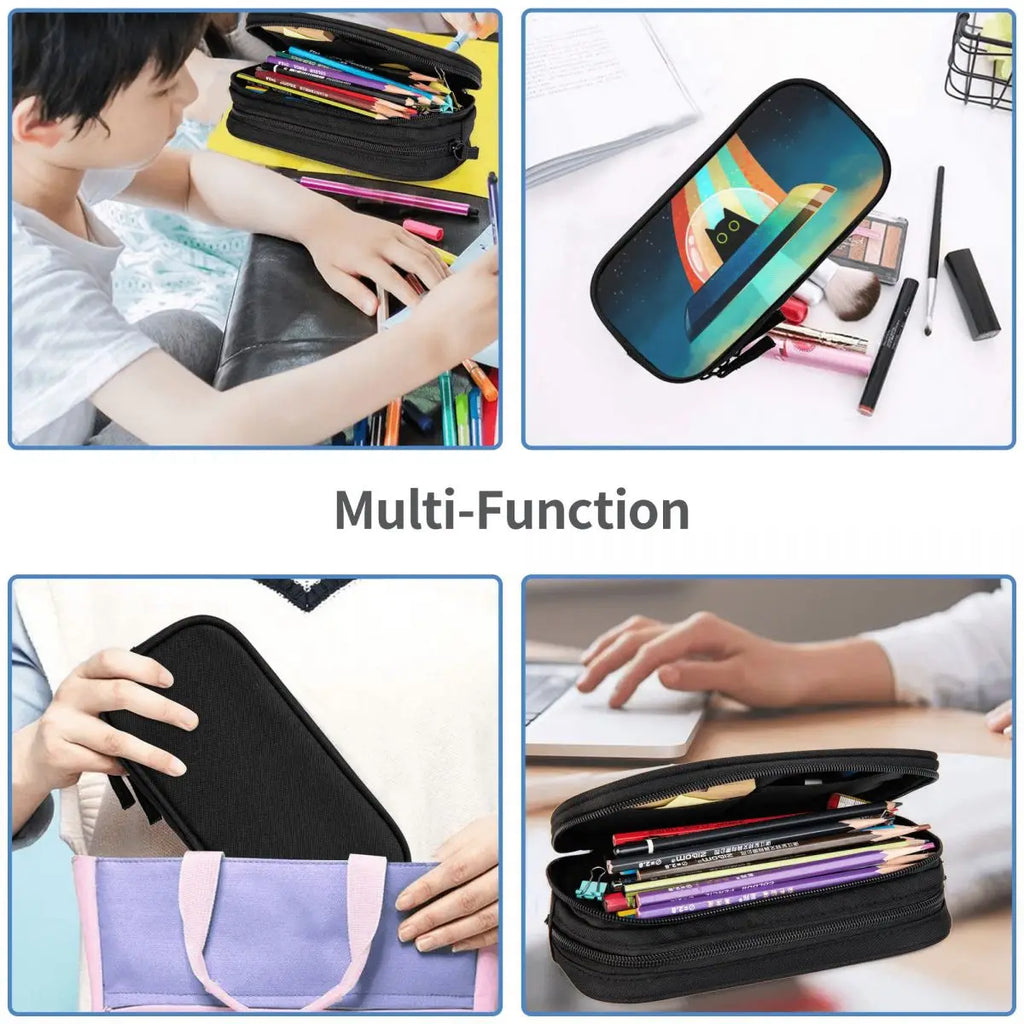 Alien Pen Box Student School Anime Zipper Pen Bag Stationery Gift