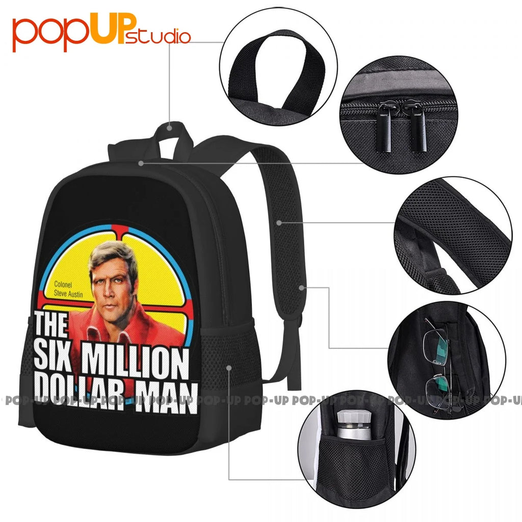 Six Million Dollar 70's TV Bionic American Backpack