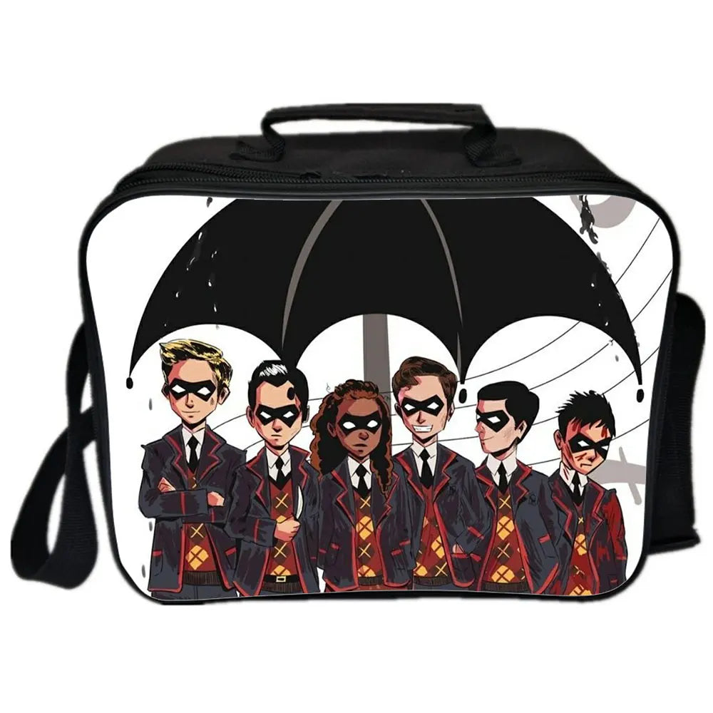 Umbrella Academy Lunch Bag Student Children School Food Box Boys Girls Tote Bags
