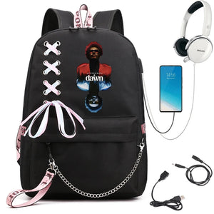 The Weeknd Teenager Backpacks Hot Vintage Schoolbags Girls Boys Harajuku