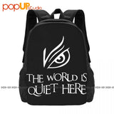 World Is Quiet Here Backpack Gymnast Bag Large Capacity