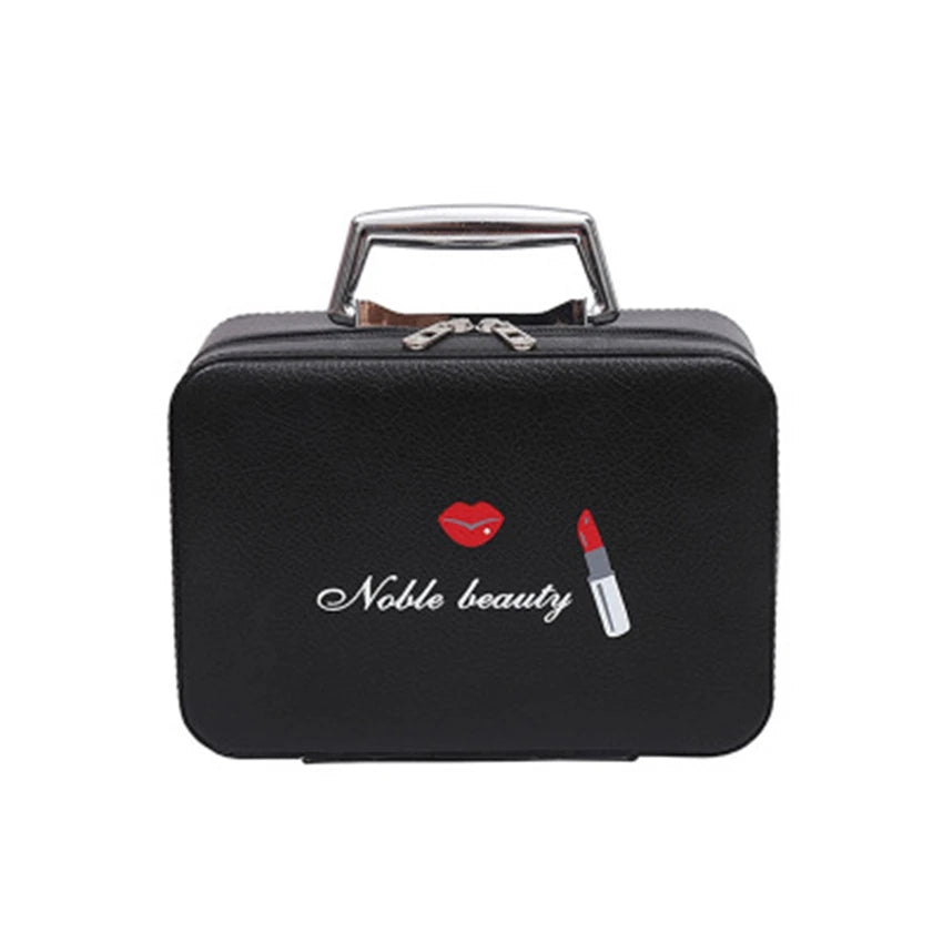 Makeup Box Portable Handbags Printed Cat Small Square Bag
