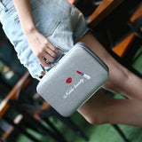 Makeup Box Portable Handbags Printed Cat Small Square Bag