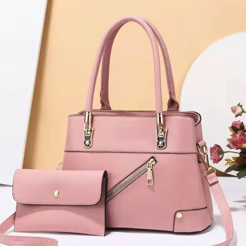 Large Capacity Textured Diagonal Female Bag