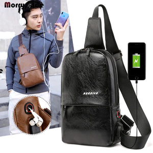 Men's Chest Pack Sports Bag Shoulder Bag Messenger Bag Large Capacity Backpack