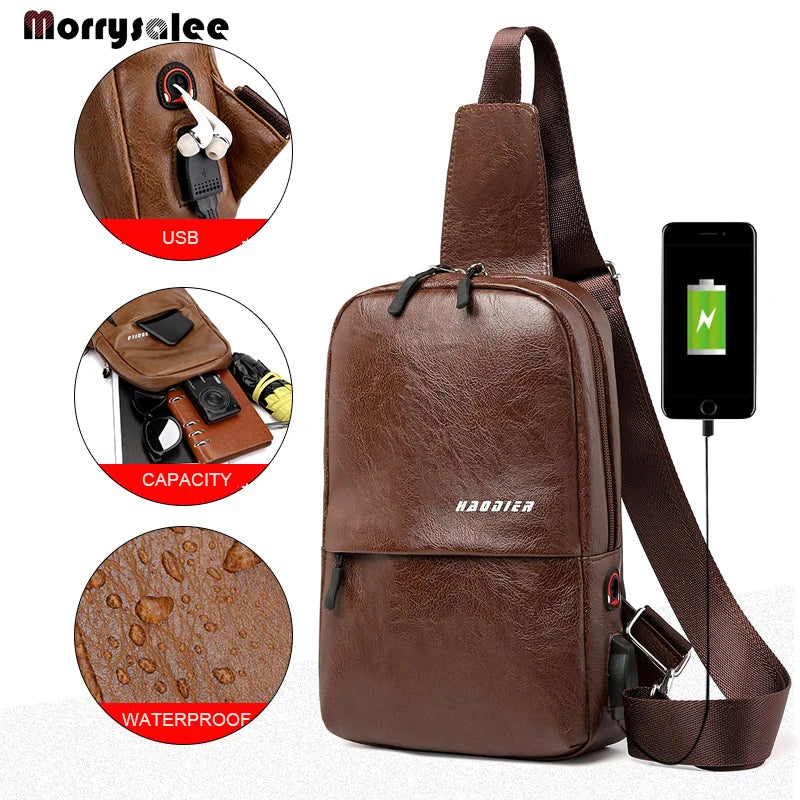 Men's Chest Pack Sports Bag Shoulder Bag Messenger Bag Large Capacity Backpack