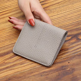 Soft Leather Women Wallets Natural Cowhide Female Short Purse