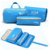 3-Piece Hanging Cosmetic Bag Travel Makeup Organizer