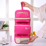 3-Piece Hanging Cosmetic Bag Travel Makeup Organizer