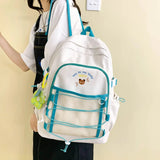 Tide Women's Harajuku Backpack Purse Waterproof School Bag