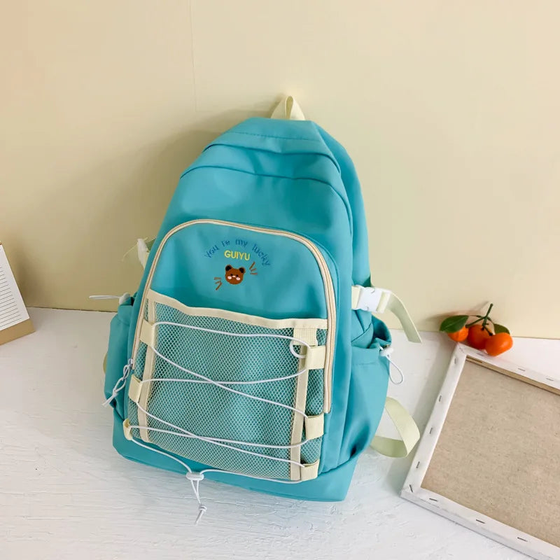 Tide Women's Harajuku Backpack Purse Waterproof School Bag