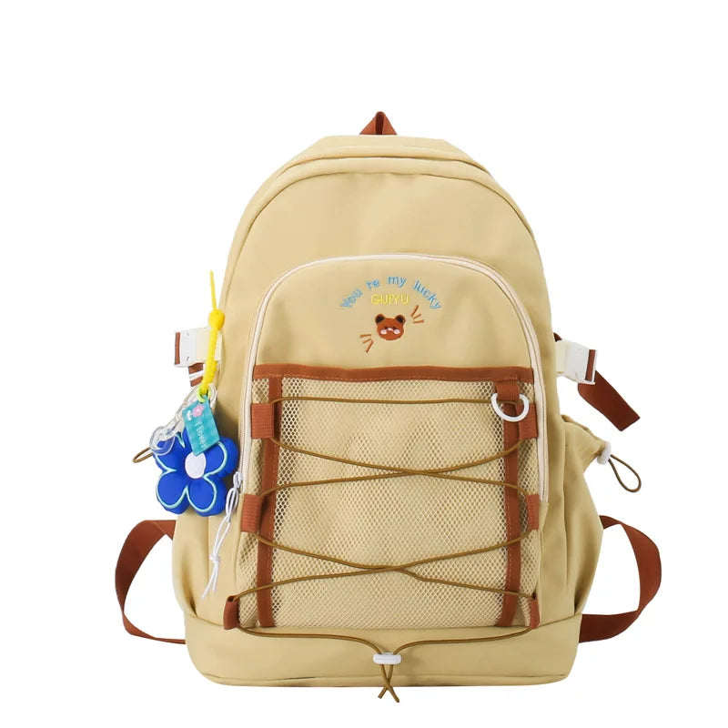 Tide Women's Harajuku Backpack Purse Waterproof School Bag