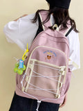 Tide Women's Harajuku Backpack Purse Waterproof School Bag