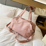 Oxford Pink Travel Handbag Carry on Luggage Shoulder Bags Duffle Bag
