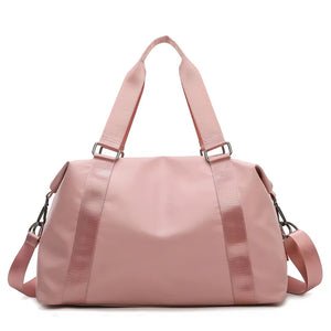 Oxford Pink Travel Handbag Carry on Luggage Shoulder Bags Duffle Bag