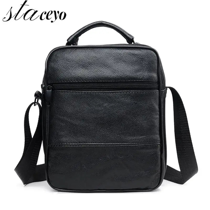 Leather Male Casual Shoulder Messenger Bag Cross-body Bag Tote Mochila