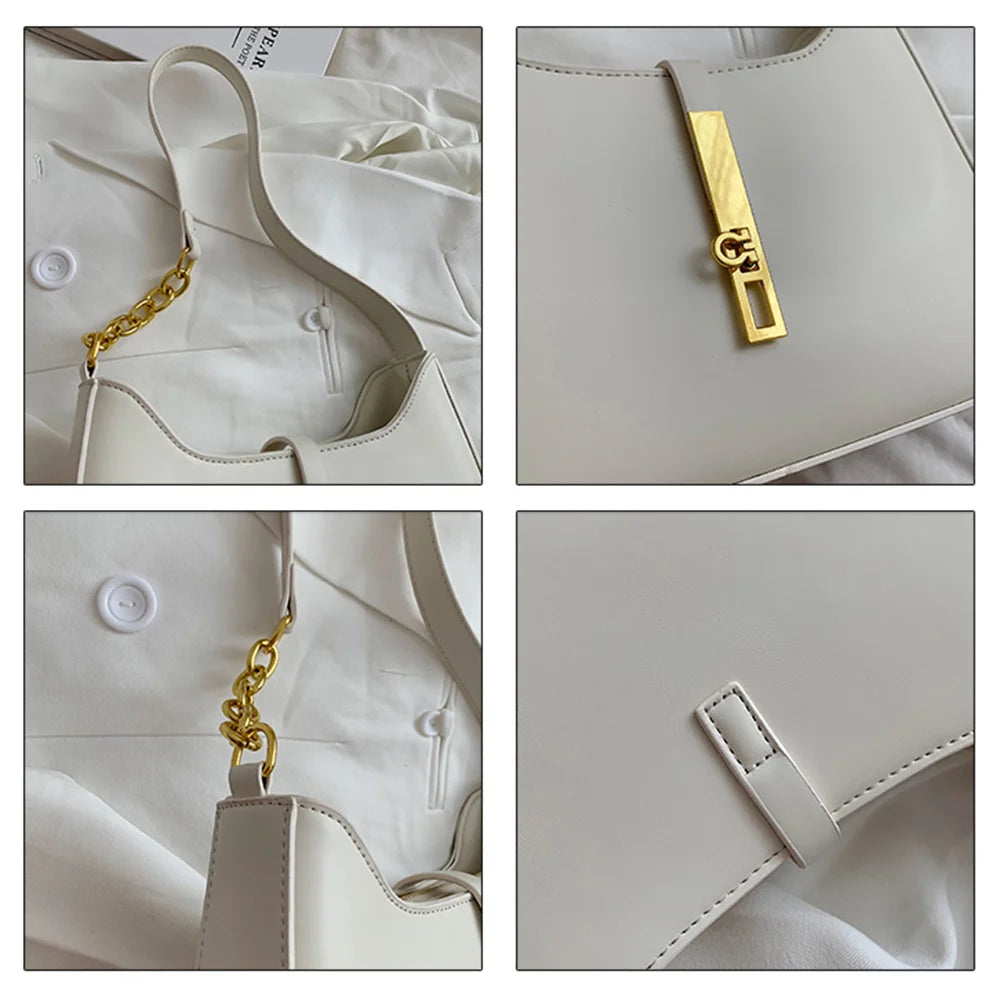 Leather Crossbody Bags for Women Underarm Sac A Main