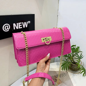 Leather Crossbody Bag for Women Underarm Handbag Flap