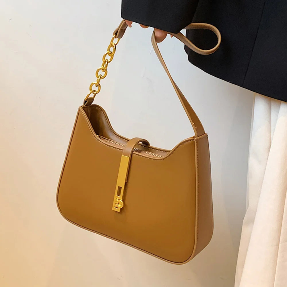 Leather Crossbody Bags for Women Underarm Sac A Main
