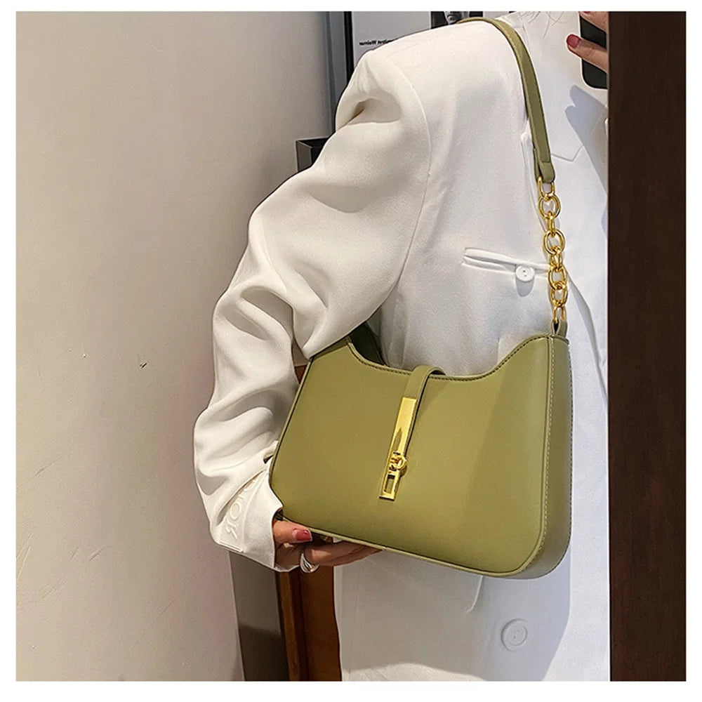 Leather Crossbody Bags for Women Underarm Sac A Main