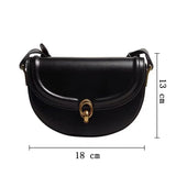 Toptrends Saddle Small Crossbody Bags For Women PU Leather Shoulder Bag