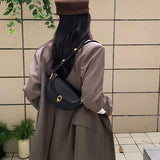 Toptrends Saddle Small Crossbody Bags For Women PU Leather Shoulder Bag