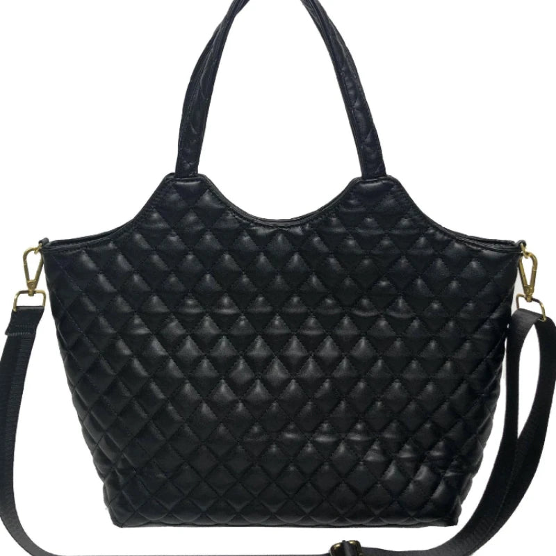Tote Bag Female Autumn Winter High Capacity Rhombic Large Bag