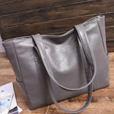 Large Capacity Shoulder Bag PU Leather Leisure Messenger Crossbody Daily Bags